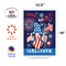 Patriotic Gnome Welcome Decorative 4th Of July Double Sided Flag